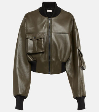 THE MANNEI - LE MANS CROPPED BOMBER / GREEN