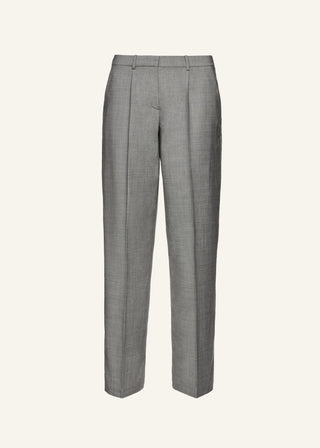 MAGDA BUTRYM Wide leg tailored wool pants in grey