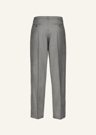 MAGDA BUTRYM Wide leg tailored wool pants in grey