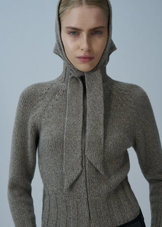 MAGDA BUTRYM - Knitwear tie scarf in beige