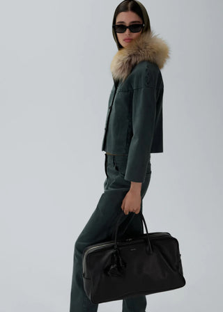 MAGDA BUTRYM - Low waist straight leg denim in green
