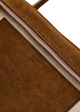 MAGDA BUTRYM - Brigitte in Light Brown Suede with Flower Charm