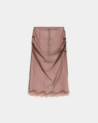 16ARLINGTON - Hedda Midi Skirt in Chocolate