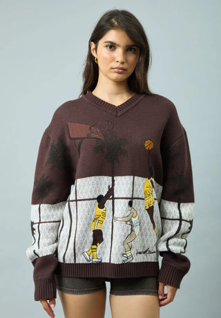 HOUSE OF SUNNY - Slam Dunk West in Dark Brown