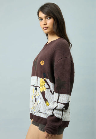 HOUSE OF SUNNY - Slam Dunk West in Dark Brown