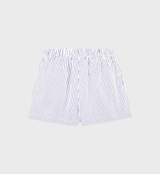 SPORTY & RICH - SRC Poplin Short in Blue Striped