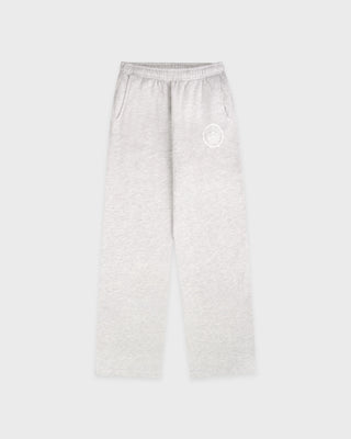SPORTY & RICH - Juicy Emblem Wide Sweatpant in Heather Gray