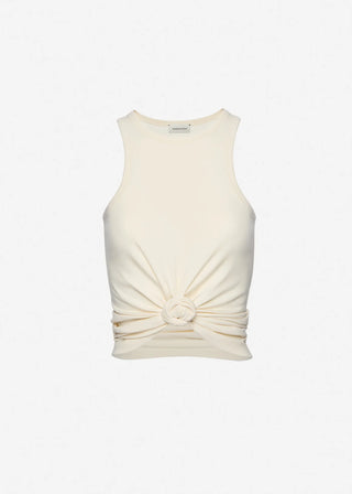 MAGDA BUTRYM - Knotted Tank Top in Cream