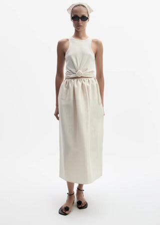 MAGDA BUTRYM - Knotted Tank Top in Cream