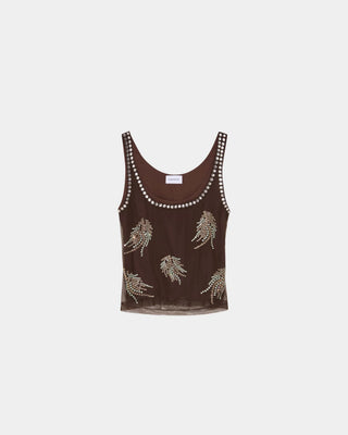 16ARLINGTON - Esha Top in Chocolate