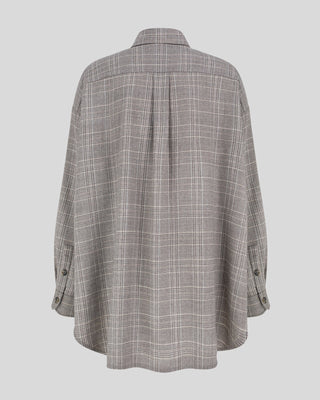 THE MANNEI - Wool Shirt in Beige/Grey