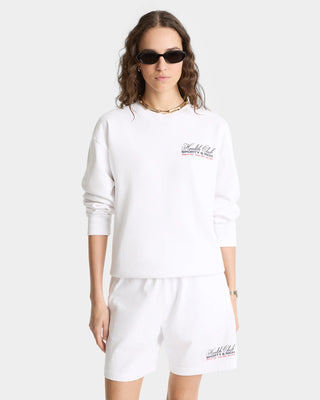 SPORTY & RICH - Made In USA Crewneck in White
