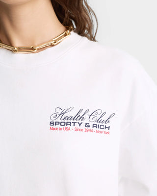 SPORTY & RICH - Made In USA Crewneck in White