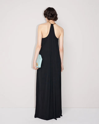 BEVZA - SPIKELET NECK DRESS / BLACK