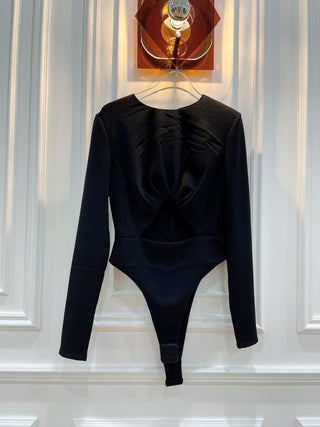 DANIELE CARLOTTA - CUT OUT BODYSUIT / BLACK