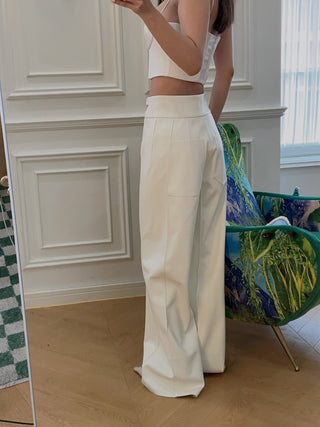BEVZA HIGH WAISTED TROUSERS