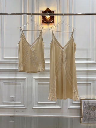AERON TOBAGO MINI DRESS CHAMPAGNE