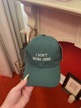A'FAVOR - I DON'T WORK HERE CAP / GREEN