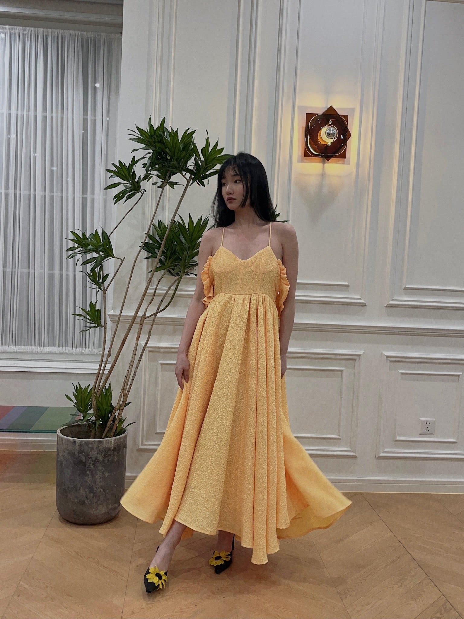 Reformation brienne best sale dress