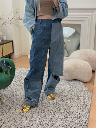 A.W.A.K.E. UPCYCLED DENIM PANTS