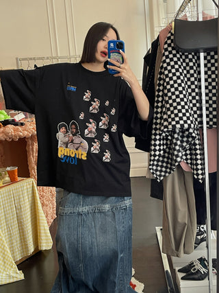 MARTINE ROSE KNITTED OVERSIZED S/S T-SHIRT