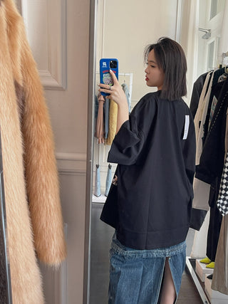 MARTINE ROSE KNITTED OVERSIZED S/S T-SHIRT