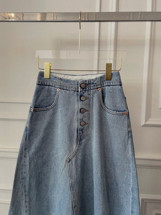 MM6 - LONG SKIRT / BLUE