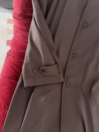 HED MAYNER - RAGLAN COAT / MEDIUM BROWN