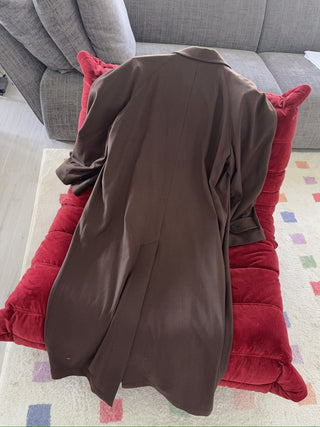 HED MAYNER - RAGLAN COAT / MEDIUM BROWN