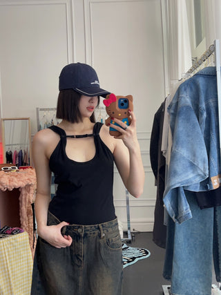 WYNN HAMLYN RIB STRAP TANK