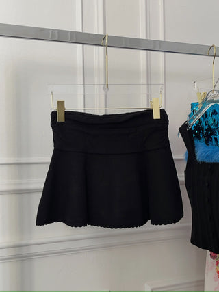 GUIZIO RUCHED HEART SCALLOP SKIRT
