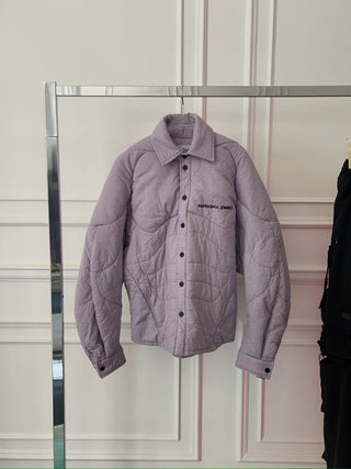 NATASHA ZINKO COTTON CHECKED MUSCLE JACKET