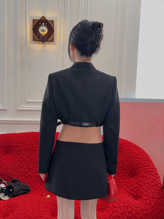 COPERNI Cropped Trompe-L’oeil Jacket