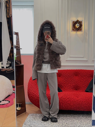 MM6 Maison Margiela DRAWSTRING TAILORED TROUSERS