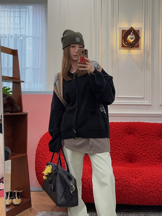 Natasha Zinko Tromple L'Oeil Backpack Cardigan