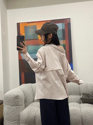 ROKH  Multi Button Broken Shirts