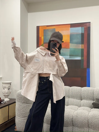 ROKH  Multi Button Broken Shirts