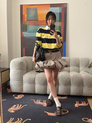 COPERNI GATHERED HEM TAILORED SKIRT