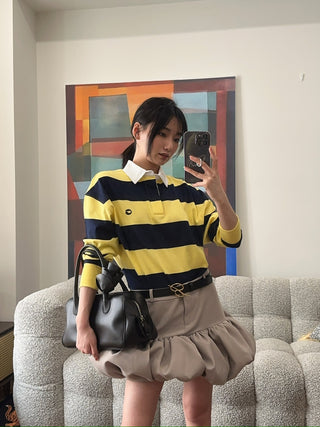 COPERNI GATHERED HEM TAILORED SKIRT