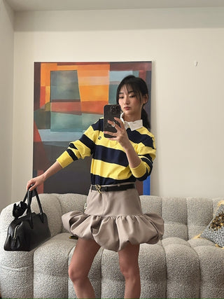 COPERNI GATHERED HEM TAILORED SKIRT
