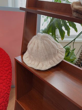 MM6 Maison Margiela WOOLEN HAT OFF WHITE