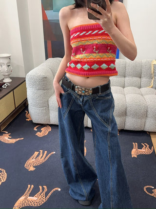 TACH CLOTHING HAND KNITTED TOP