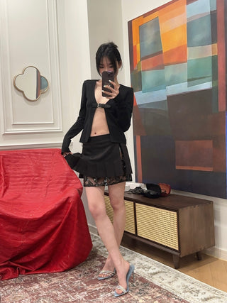 16ARLINGTON BRONE MINI SKIRT BITTER CHOCOLATE