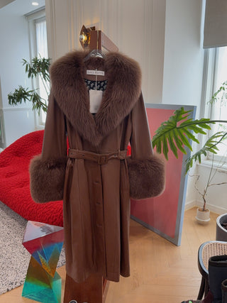 SAKS POTTS - FOXY COAT / WALNUT