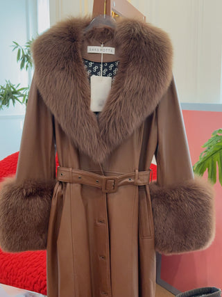 SAKS POTTS - FOXY COAT / WALNUT