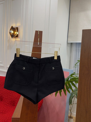 COPERNI - FOUR POCKET TAILORED MINI SHORTS / BLACK