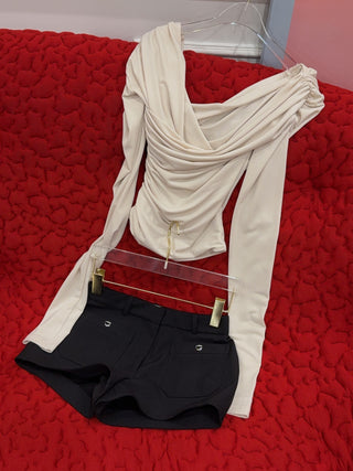 COPERNI - FOUR POCKET TAILORED MINI SHORTS / BLACK