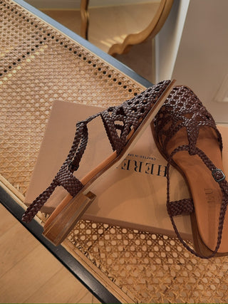 HEREU WOVEN SANDAL COCOA