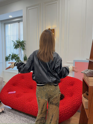SIMONETTA RAVIZZA LULU Z LEATHER BOMBER