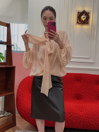 BLUMARINE BLUSA M/L C/FIOCCO